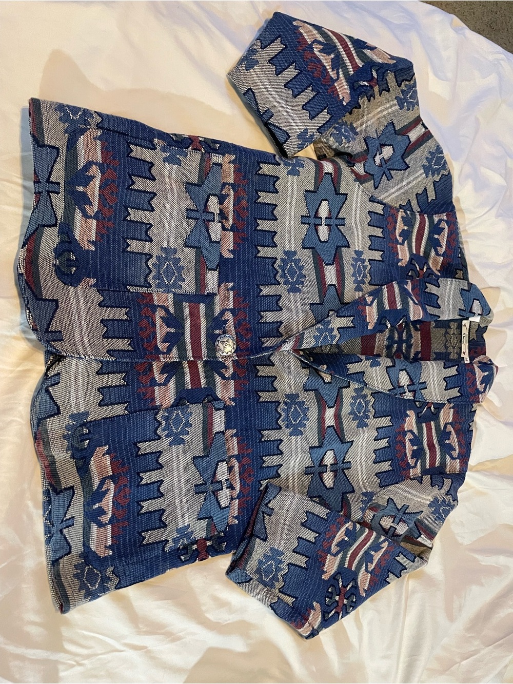 Vintage Orvis multi color tapestry Women’s jacket Medium